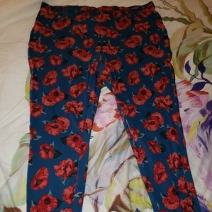 Floral jeggings plus size 3xl